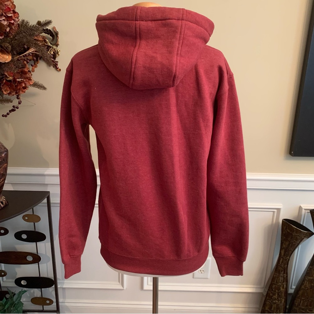 ⭐️SOLD⭐️Women's Dutch Denim Amsterdam Industry Hoodie | Small | Cranberry - Picture 2 of 9
